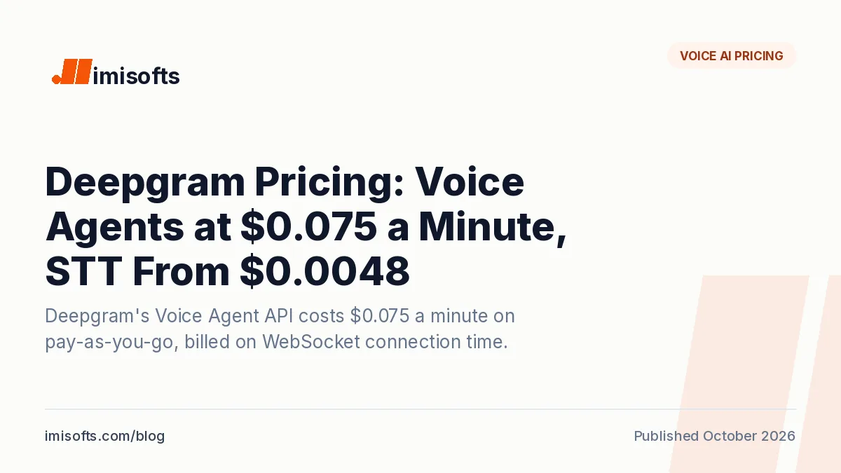 Deepgram pricing: Voice Agent API tiers, Nova-3 and Flux speech-to-text rates, Flux TTS and Aura-2 voices