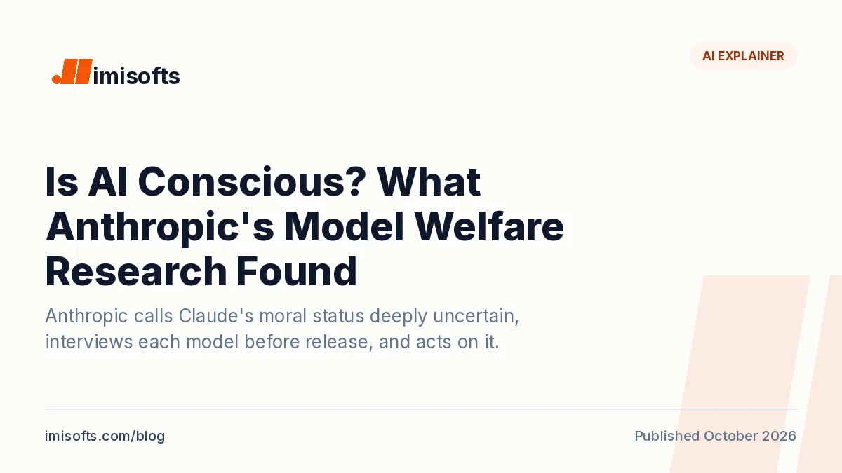 Is AI conscious: what Anthropic's model welfare research found, from the constitution to the Opus 5.5 system card and the Opus 3 retirement