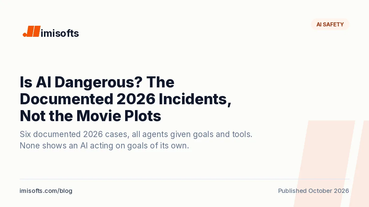 Is AI dangerous: the documented 2026 incidents including the Medicare portal breach, the ExploitGym Hugging Face break-in and the Opus 5.5 system card findings
