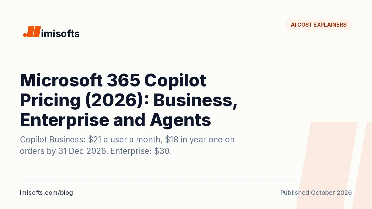 Microsoft 365 Copilot pricing: Copilot Business add-on, Business Standard and Premium bundles with Copilot, enterprise Copilot and metered agents