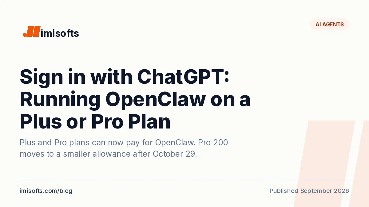 Sign in with ChatGPT lets Plus and Pro subscribers use their plan in OpenClaw and 15 other tools