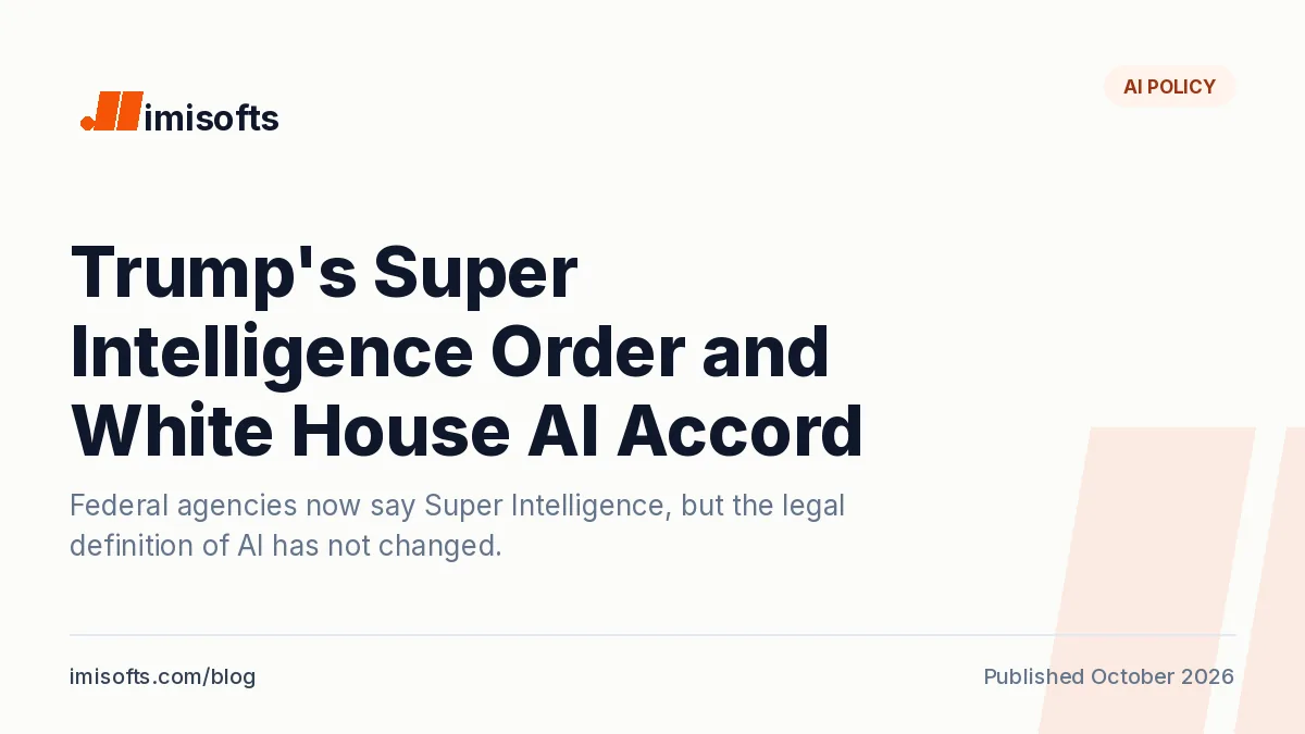 Trump's Super Intelligence executive order and the White House Accord on Super Intelligence signed on September 29, 2026